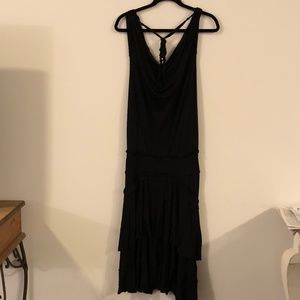 Sleeveless long flowy dress